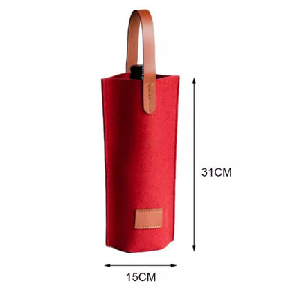 Felt Fabric Wine Bottle Carrier Tote Bag