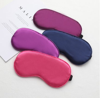 Imitation Silk Eye Mask W/ Adjustable Strap