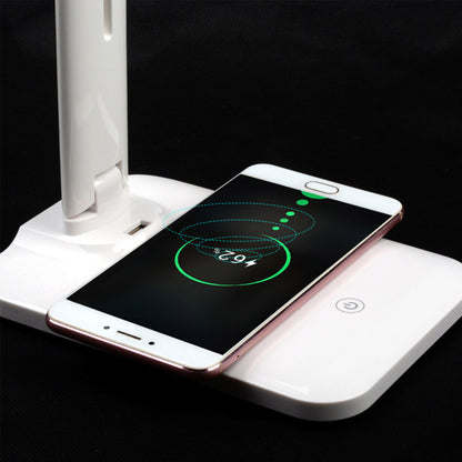10W Stepless Dimmable Office Lamp w/Wireless Charging