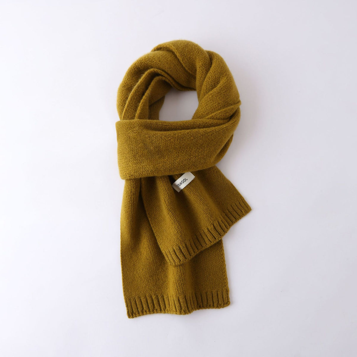 63'' 100% Lamb Wool Plain Scarf Solid Color Wool Scarf Knitted Scarf for Men and Women