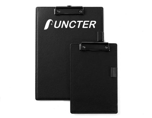 A4 PU Leather Metal Clip Writing Board With Pen Holder
