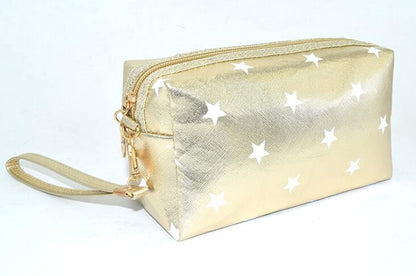 Star Printed Travel Cosmetic Bag For Women
