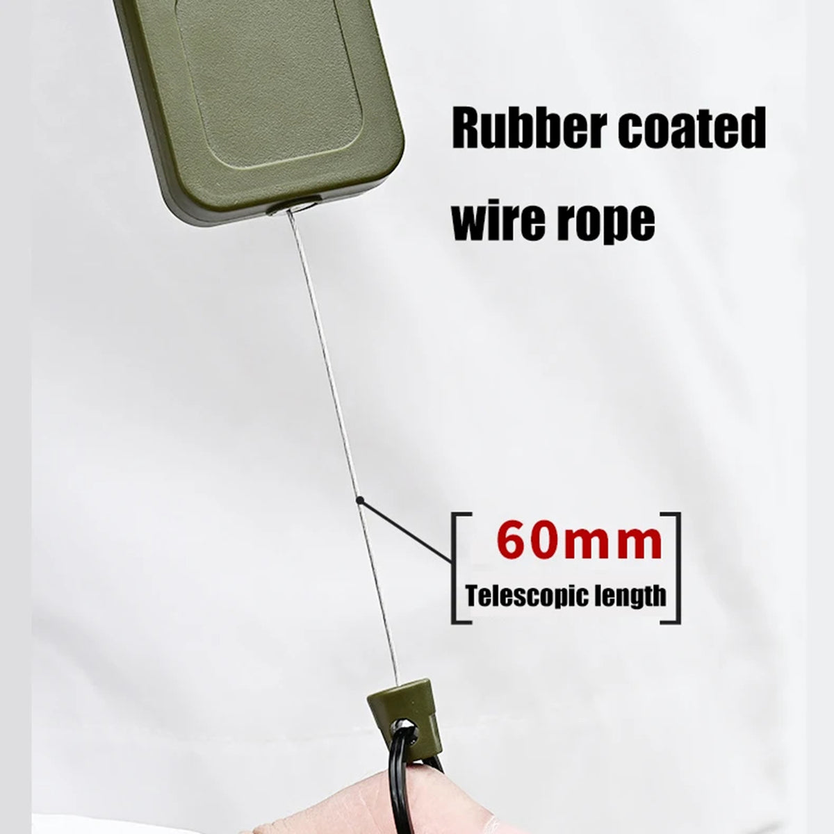 Outdoor Metal Badge Reels Retractable Keychain