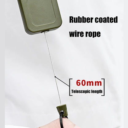 Outdoor Metal Badge Reels Retractable Keychain