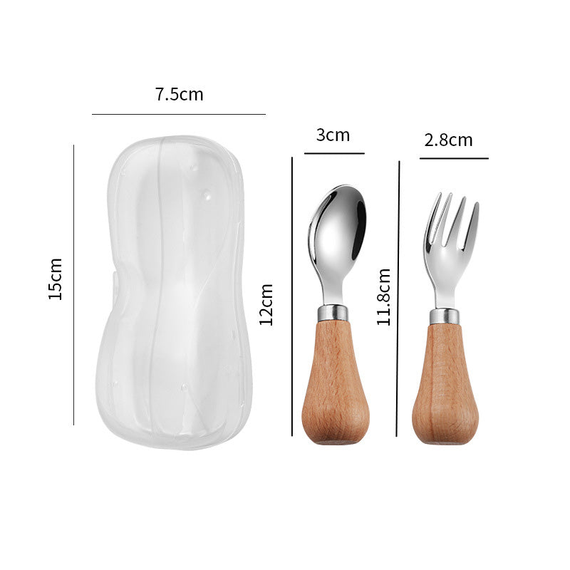 304 Stainless Steel Cutlery Fork And Spoon Box Set With Rotund Handle
