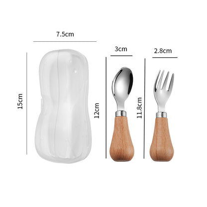 304 Stainless Steel Cutlery Fork And Spoon Box Set With Rotund Handle
