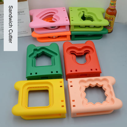 House Shape Sandwich Cutter Sandwich Sealer Cutter Crustless Sandwich Maker for Lunchbox