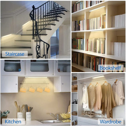 7.9" L Magnetic Rechargeable Under Cabinet Lighting Motion Sensor Closet Lights