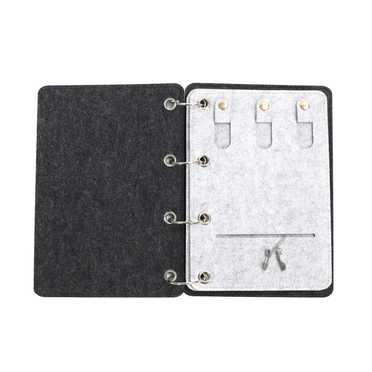 Velvet Book Shape Jewelry Organizer Case