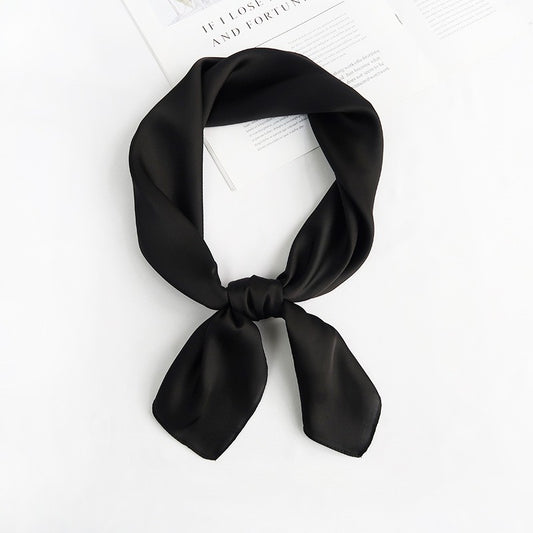 28" x 28" Black Scarf Neck Scarves Kerchief Neckerchief Handbags Wrap Scarf #67