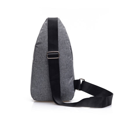 Sling Bag Chest Shoulder Backpack CrossBody Bags Outdoors Biking Bags W/Earphone Hole