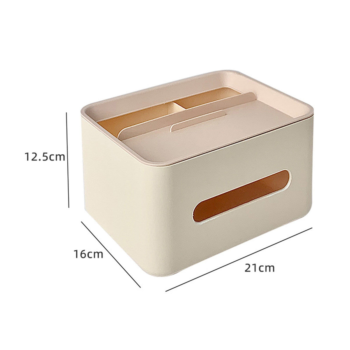 Tissue Box Organizer Cover Holder with Storage Napkin Tissue Box Holder with Remote Control