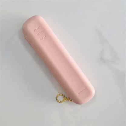 Silicone Makeup Brush Holder with zipper Portable Makeup Brush Bag Organizer Bag Makeup Brush Purse