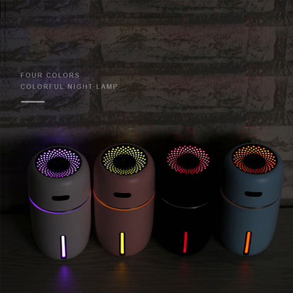 200ml Colorful Round Shade USB Air Humidifier