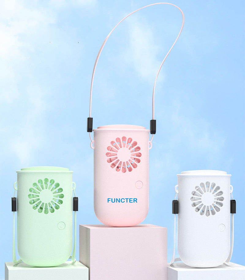 Portable Fan Neck Fan Handheld Fan With Lanyard For Outdoor Rechargeable Mini Fan Desk Fan