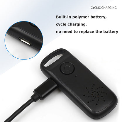 Rectangle Shaped Wireless Smart Tracker Anti-Lost Device Keychain Key Finder W/ Rechargeable Battery