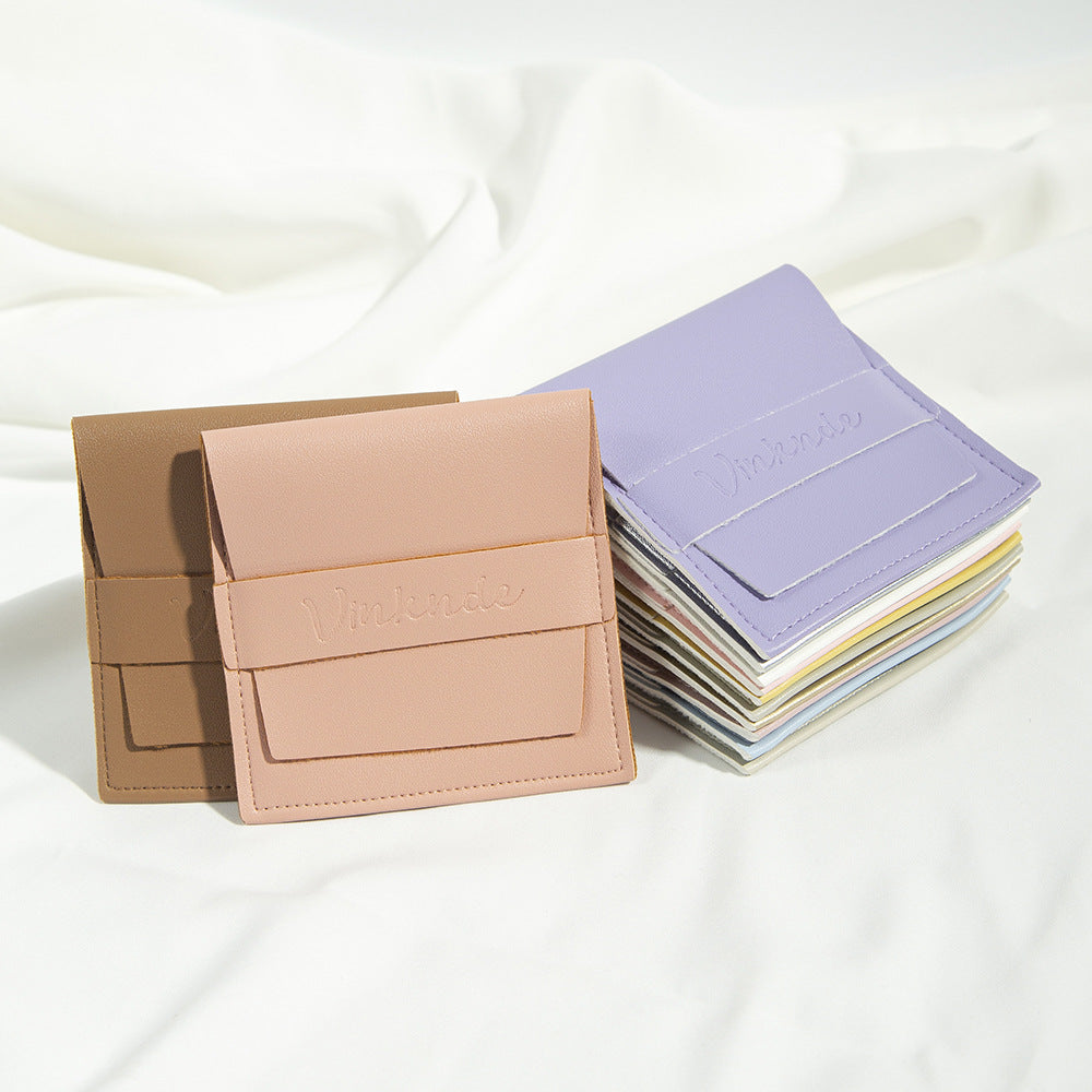 3.5" PU Leatherette Jewelry Pouch Mini Envelope Bag Packaging Pouch Jewelry Gift Bag