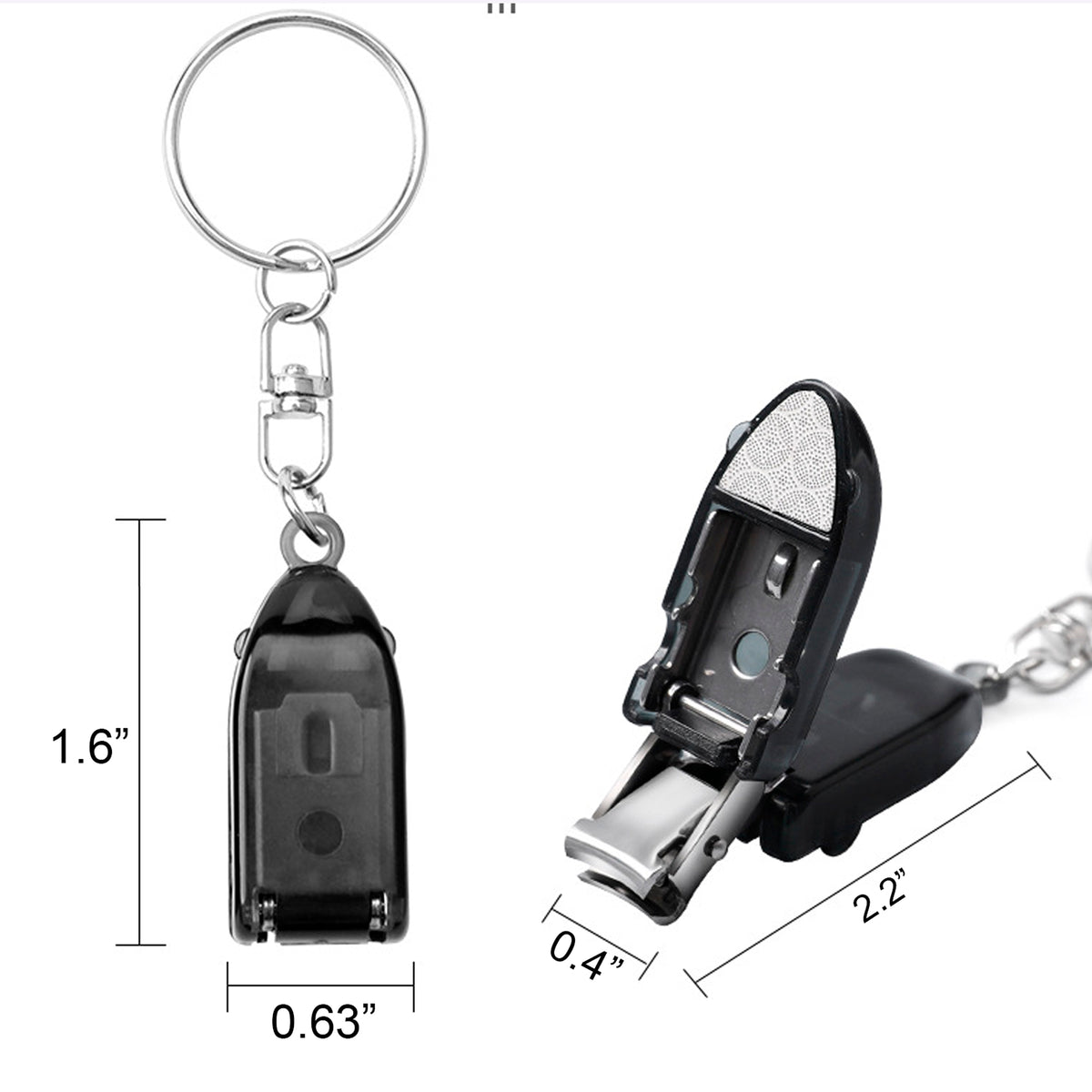 Mini Foldable Travel Keychain Finger Nail Clippers