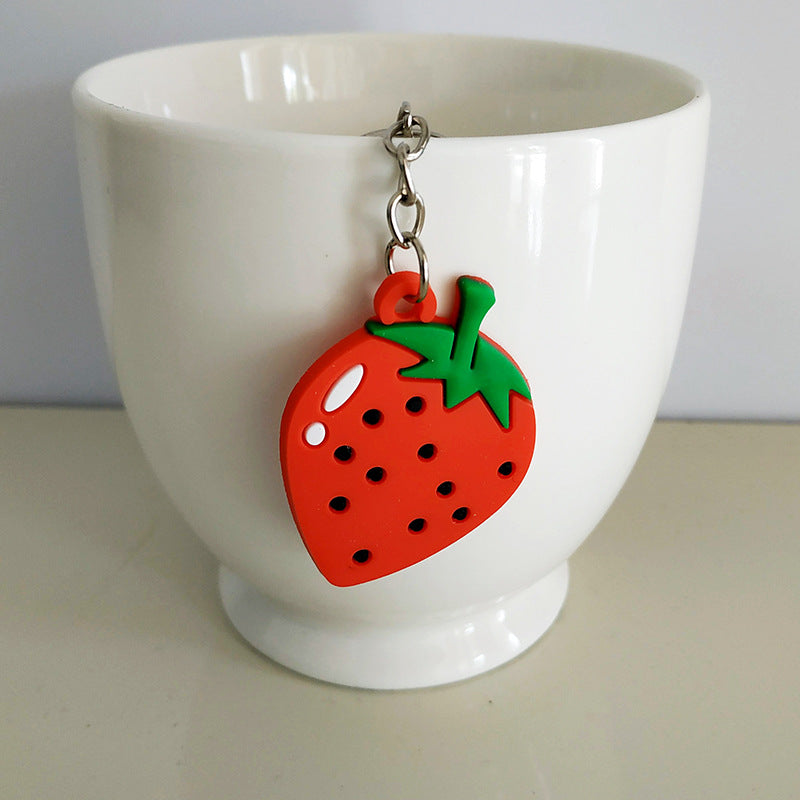 Custom 3D Raised Shaped Soft Touch PVC Keychain - Two Sides Printing