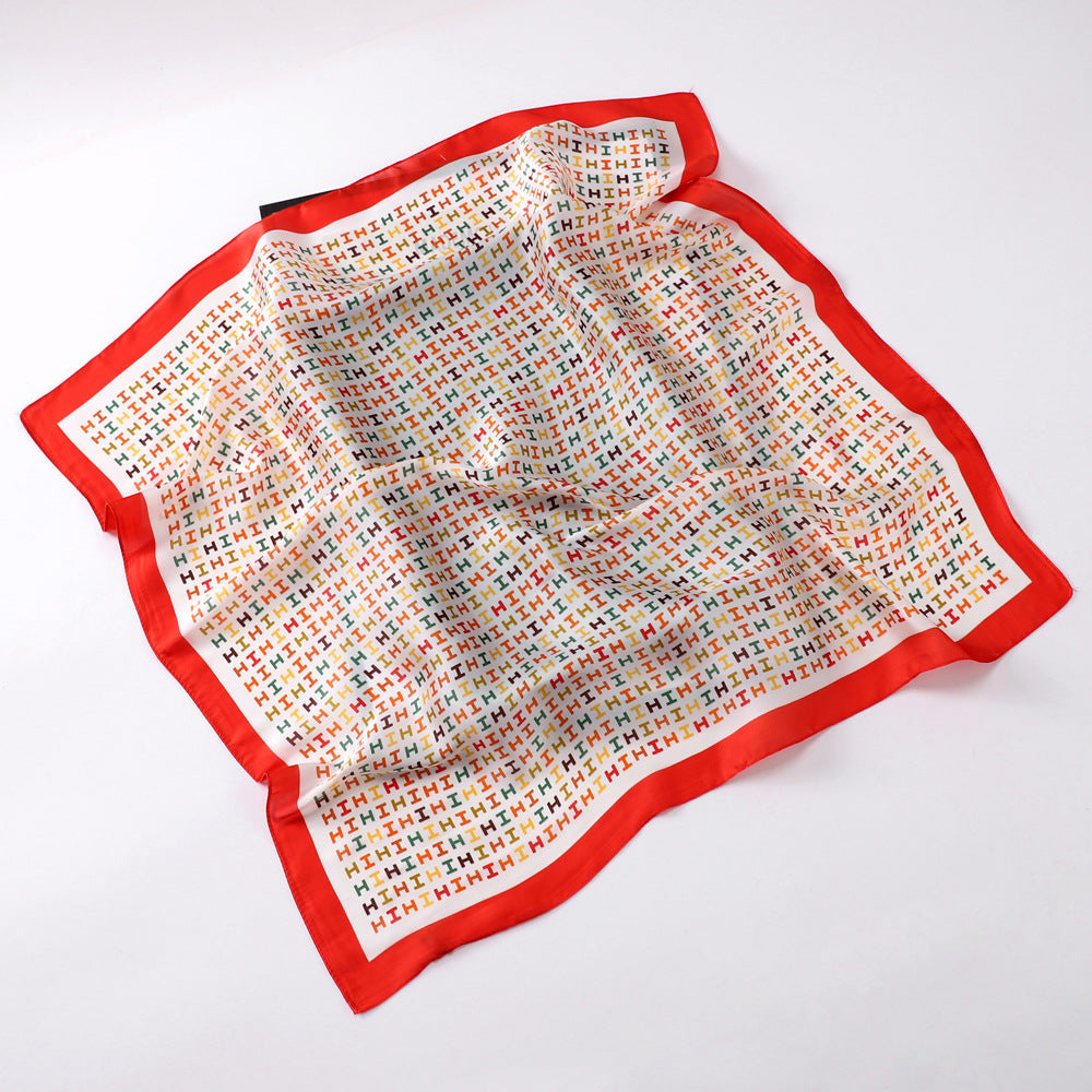 28" x 28" Stain Square Scarf Neck Scarves Kerchief Neckerchief Headband Handbags Wrap Scarf #16