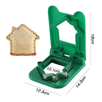 House Shape Sandwich Cutter Sandwich Sealer Cutter Crustless Sandwich Maker for Lunchbox