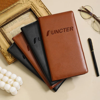 Magnetic PU Leather Receipt Holder