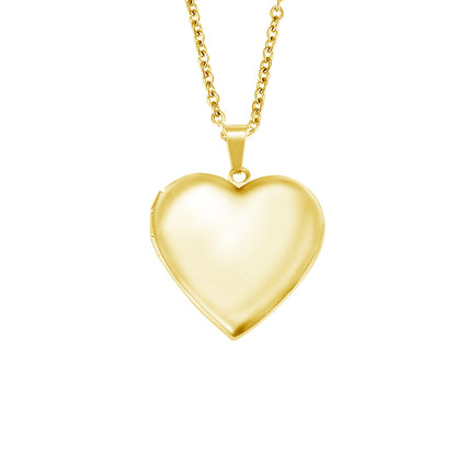 Heart Shape Memorial Locket Necklace Photo Locket