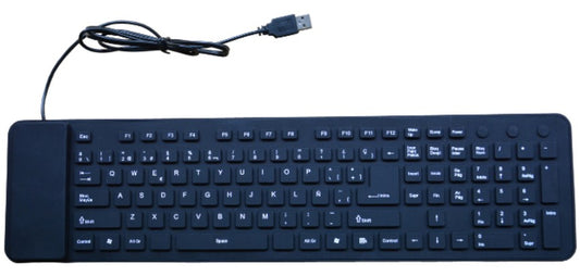109 Keys Portable USB Silicone Keyboard
