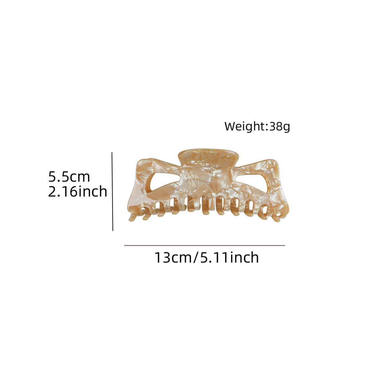 5.12" Acetic Extra Large Hair Claw Clips For Thick Hair And Long Hair