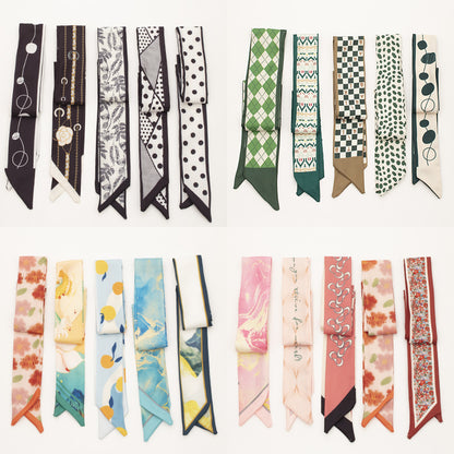 35" x 2" Full Custom Long Neckerchief Ribbon Scarf Hairband Handbag Wrap Scarf Neck Tie #9