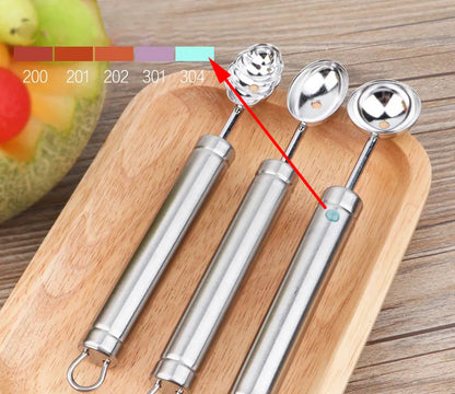 Round 304 Stainless Steel Fruit Scoop Watermelon Scoop Ice Cream Scoop