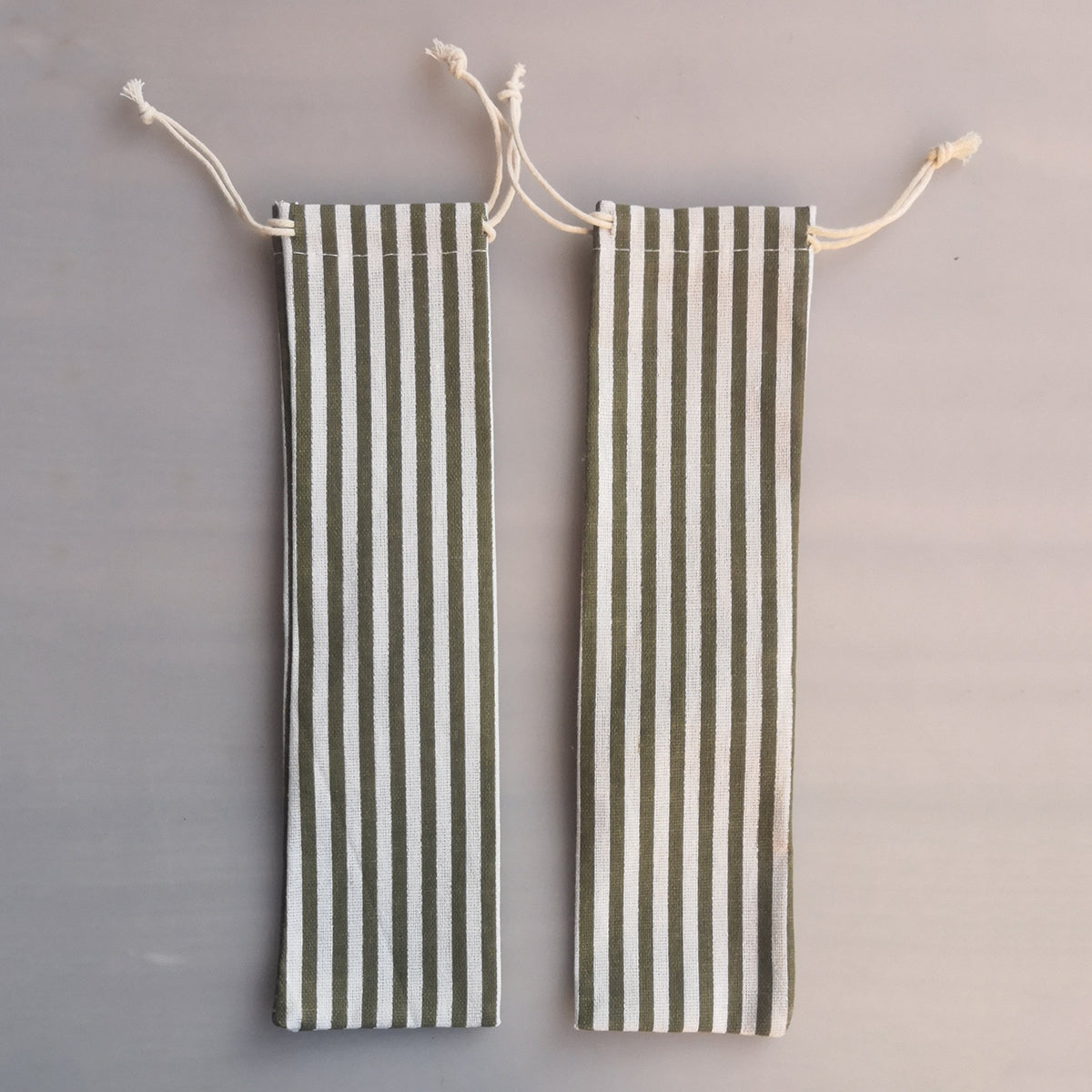 Stripe Pattern Canvas Bag