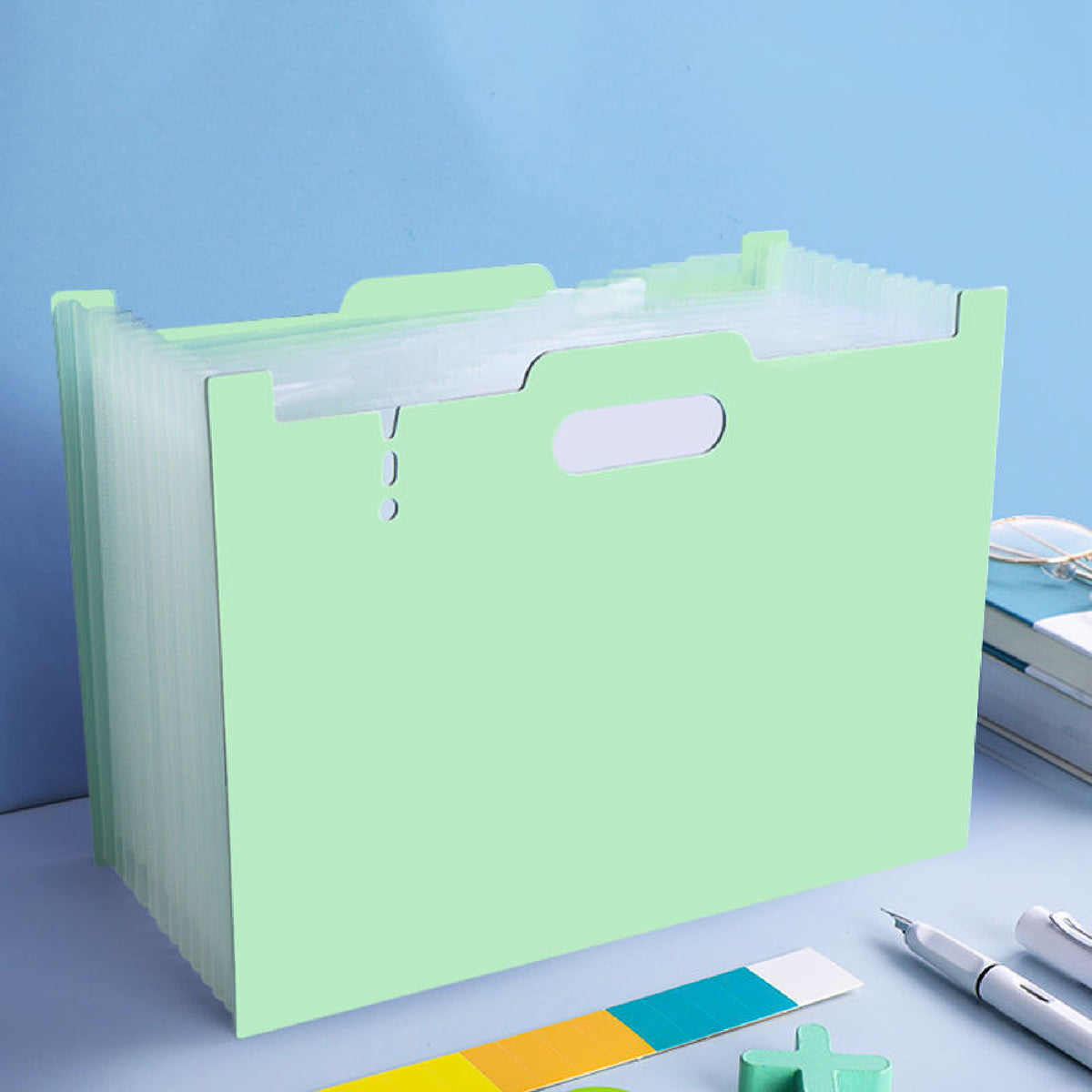 Horizontal File Folder Letter Size Expanding File Folder Desktop File Organizer Office File Holder