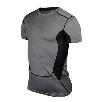 Men's Dry Fit Compression Gym Wear Running Sport T-shirt
