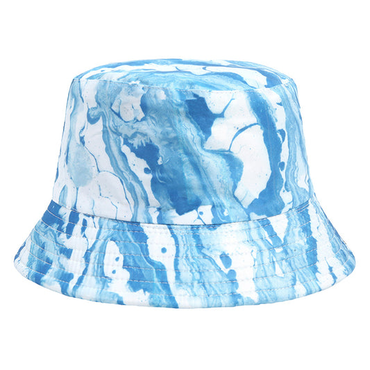 #11 Geometric Tie-dye Pattern Basin Cap Bucket Hat