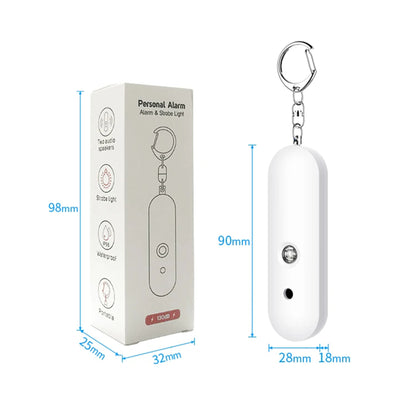 Waterproof Personal Alarm Safety Self Defense Keychain for Women