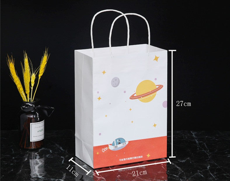 Kraft Paper Gift Bags (8.27L x 4.33D x 10.60H Inches)