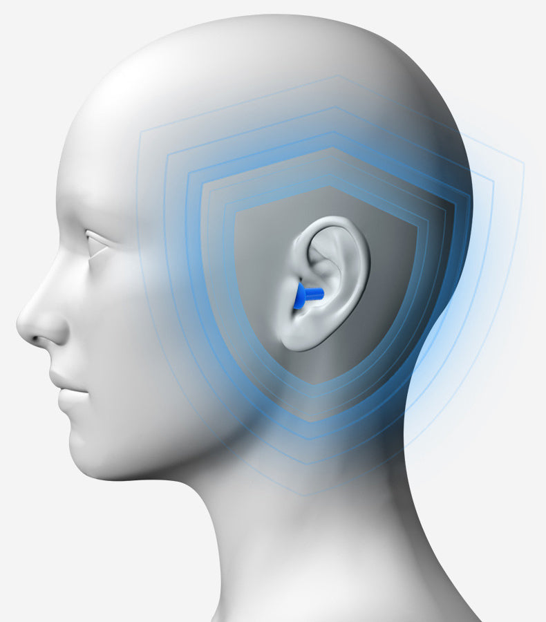 Silicone Earplugs for Noise Reduction Sound Blocking & Sleep Aid