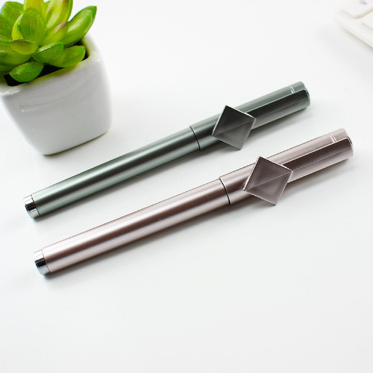 Advertising QR Code Pen Metallic Color Pen Barrel Gel Ink Pen