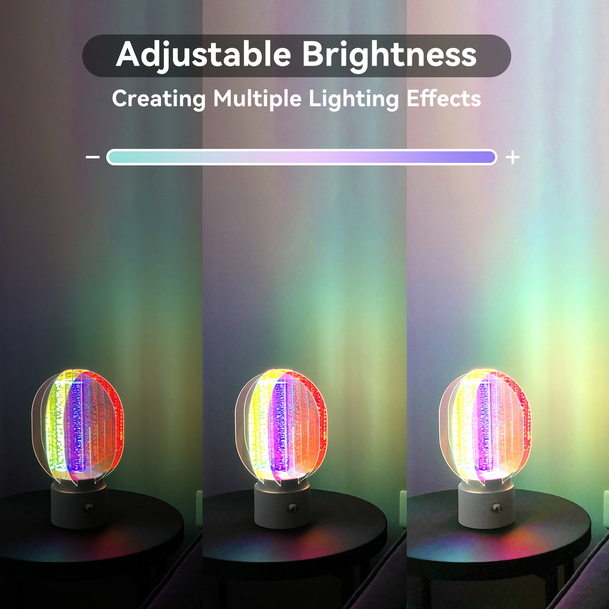 360 Rotating 3D Aurora Table Lamp Multicolor Night Light