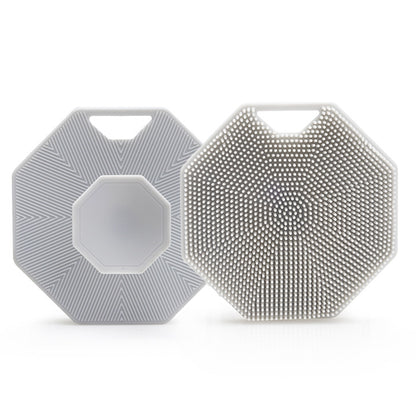 Octagon Silicone Body Scrubber Shower Brush Body Exfoliator Body Cleansing