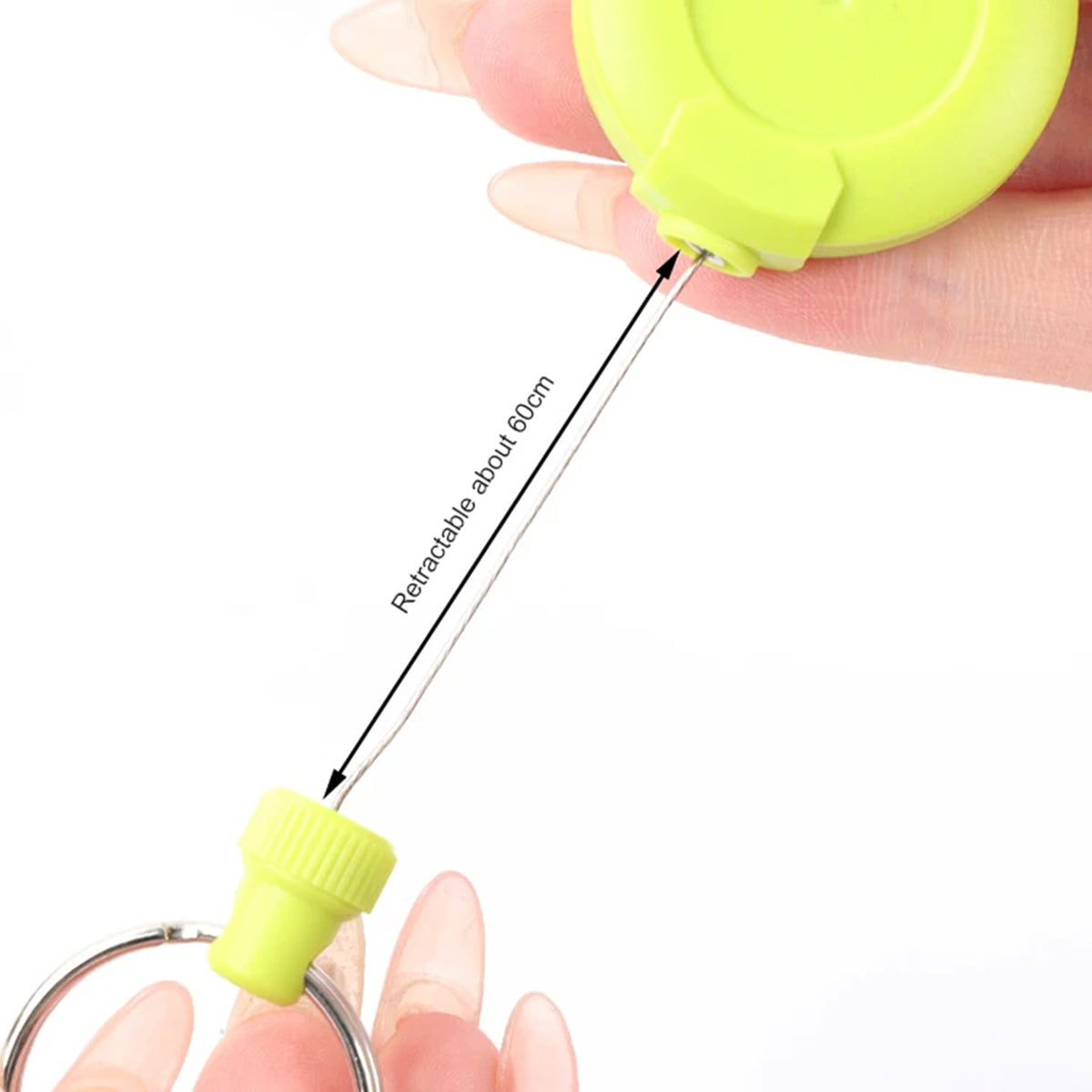 Outdoor Retractable Multitool Carabiner Badge Holder With Key Ring