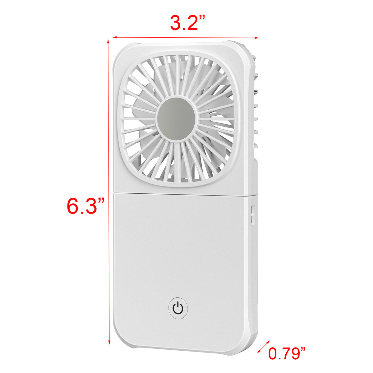 Portable Neck Fan Mini Quiet Handheld Personal Foldable USB Rechargeable Fan