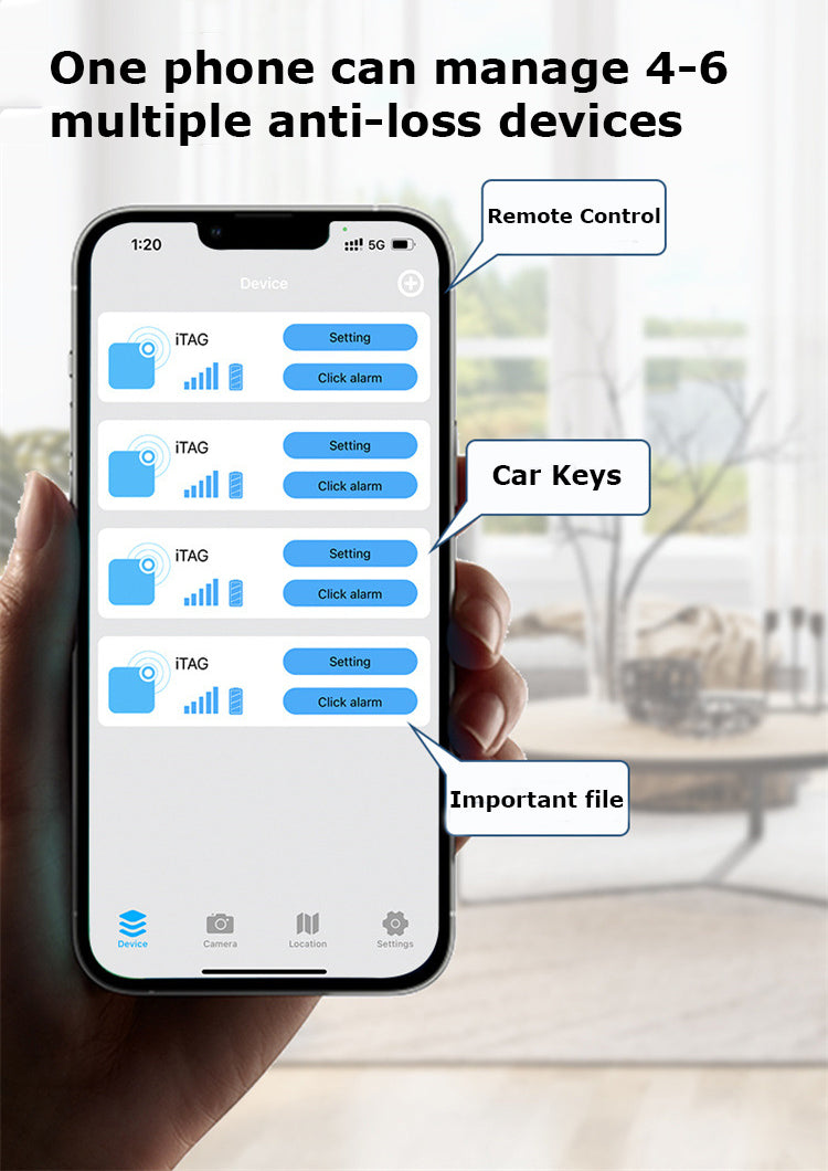 Rabbit Shaped Wireless Smart Tracker Anti-Lost Device Keychain Key Finder