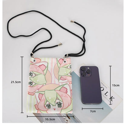 Canvas Mini Crossbody Bag Single Shoulder Bag Daily Cell Phone Purse Bag Stadium Approved Bag
