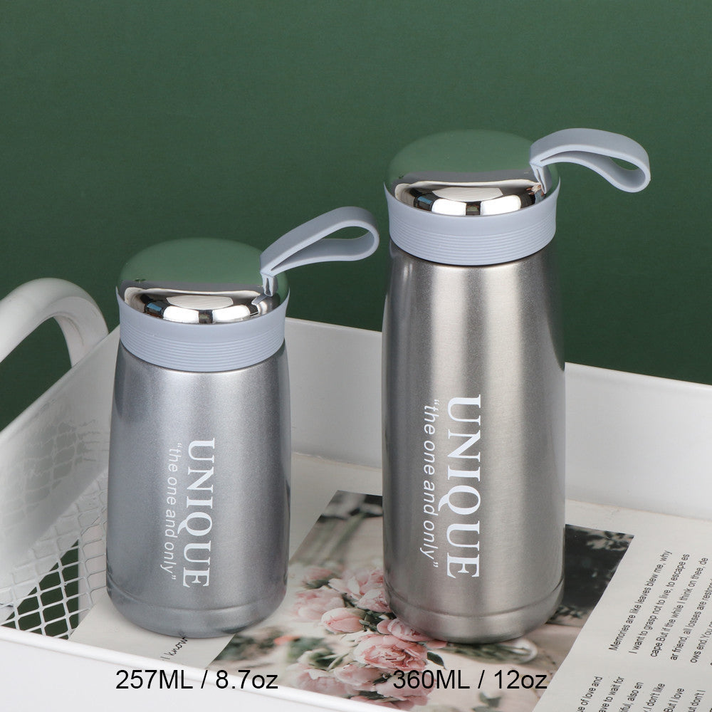 8.7oz/257ML 304 Stainless Steel Mini Insulated Water Bottle With Screw-on Lid Portable Vaccum Mug