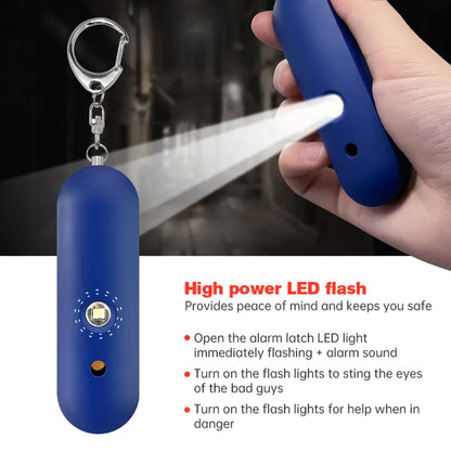 Waterproof Personal Alarm Safety Self Defense Keychain for Women