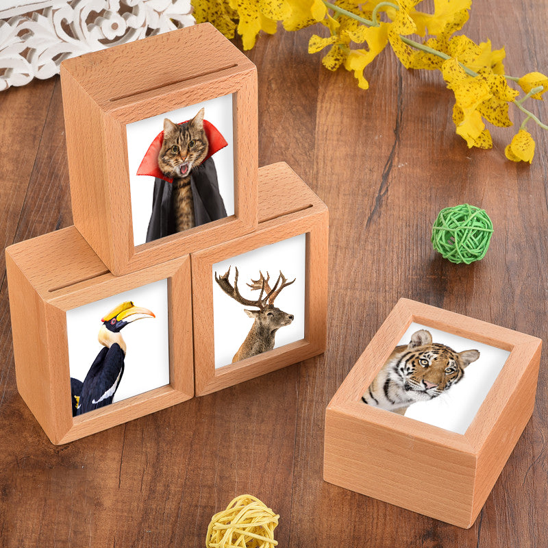 Photo Frame Beech Wood Music Box