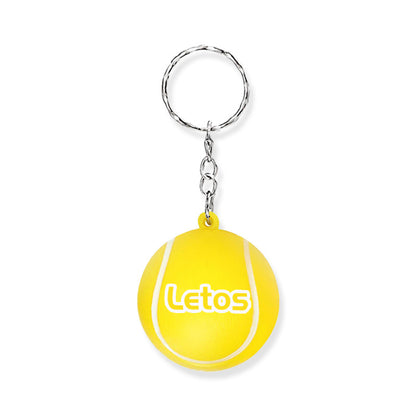 1 1/2" Tennis Ball Stress Reliever Key Chain