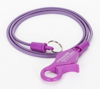 20" Length Nylon Stretch Lanyard 3.5 mm Dia. Lobster Clasp Bungee Cord